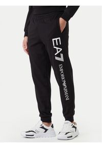 EA7 Emporio Armani Spodnie dresowe 7M000571 AF13512 MC001 Czarny Regular Fit. Kolor: czarny. Materiał: bawełna #1