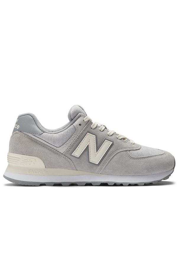 Buty New Balance U574GBG - szare. Kolor: szary. Materiał: guma, skóra, zamsz, materiał, syntetyk. Szerokość cholewki: normalna. Model: New Balance 574