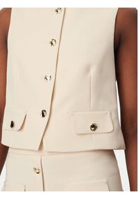 Rinascimento Kamizelka garniturowa CFC0128265003 Beżowy Slim Fit. Kolor: beżowy. Materiał: syntetyk #4