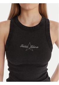 Guess Jeans Top 180345 Czarny Classic Fit. Kolor: czarny. Materiał: bawełna #4