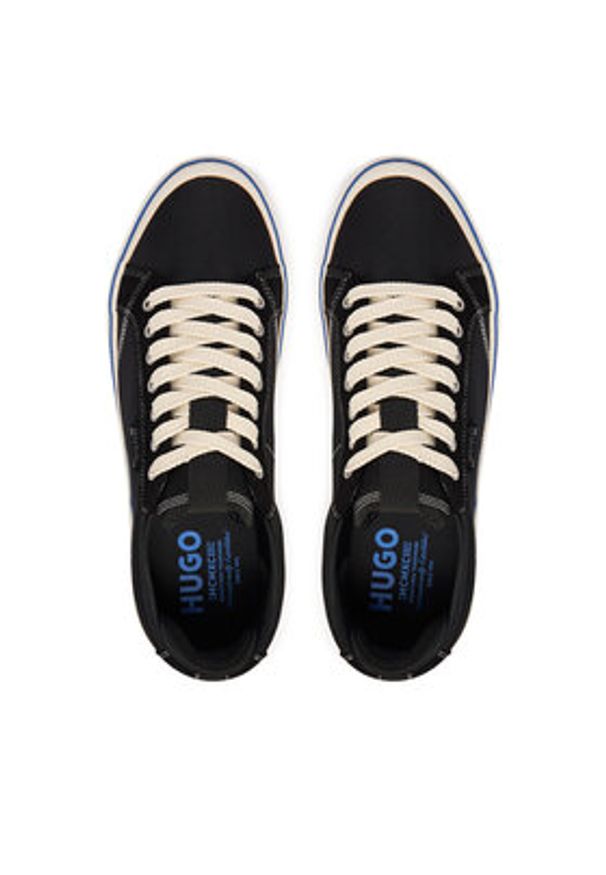 Hugo - HUGO Sneakersy Blue-X 50558176 Czarny. Kolor: czarny. Materiał: materiał