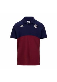 Kappa - Polo Union Bordeaux-Bègles Angatem 8 2024/25. Typ kołnierza: polo. Kolor: niebieski, wielokolorowy, brązowy