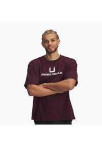 Koszulka Under Armour Logo Heayweight. Kolor: czerwony, brązowy, wielokolorowy. Sport: fitness #1
