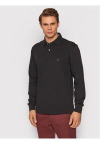 TOMMY HILFIGER - Tommy Hilfiger Polo 1985 MW0MW20183 Czarny Regular Fit. Typ kołnierza: polo. Kolor: czarny. Materiał: bawełna #1