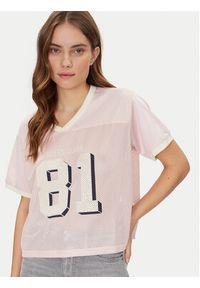 Guess Jeans T-Shirt W5GI59 KCTE2 Beżowy Regular Fit. Kolor: beżowy. Materiał: syntetyk #5