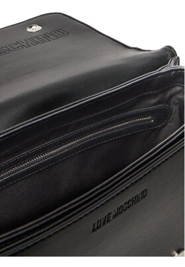 Love Moschino - LOVE MOSCHINO Torebka JC4000PP1NLA000B Czarny. Kolor: czarny. Materiał: skórzane