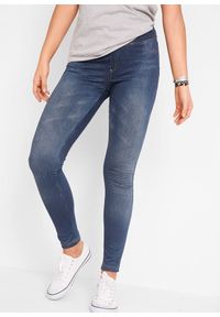 bonprix - Legginsy o wyglądzie dżinsów. Kolor: niebieski