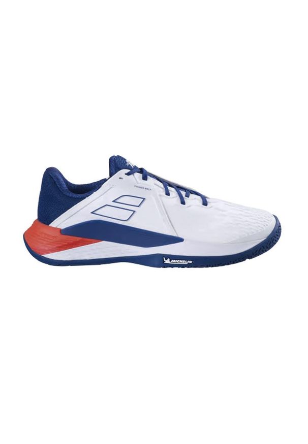 Buty do tenisa męskie Babolat Propulse Fury 3 All Court. Kolor: niebieski, biały, wielokolorowy. Sport: tenis