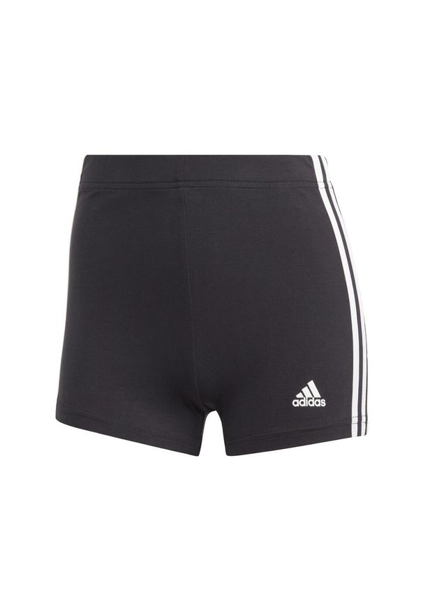 Adidas - Spodenki krótkie damskie adidas Essentials 3-Stripes. Kolor: biały, wielokolorowy, czarny. Długość: krótkie