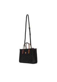TOMMY HILFIGER - Tommy Hilfiger Torebka Th City Mini Tote AW0AW18393 Czarny. Kolor: czarny. Materiał: skórzane #3
