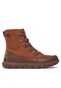 sorel - Sorel Śniegowce Explorer Next™ Boot Wp NM4988-242 Brązowy. Kolor: brązowy. Materiał: skóra, zamsz