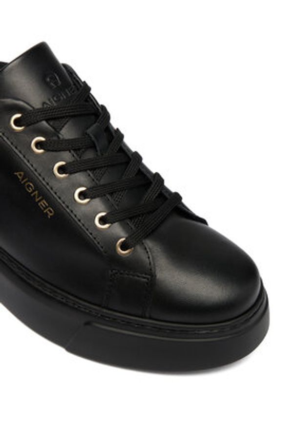Aigner Sneakersy 1252560 Czarny. Kolor: czarny. Materiał: skóra