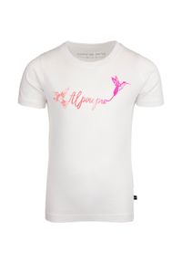 ALPINE PRO - Stylowy T-shirt dla dzieci Alpine Pro Nacco 104-110. Typ kołnierza: polo. Kolor: zielony. Materiał: bawełna. Styl: elegancki