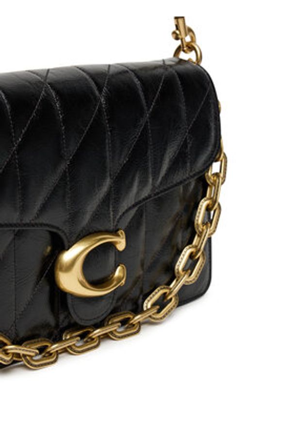 Coach Torebka CAF55 Czarny. Kolor: czarny. Materiał: skórzane