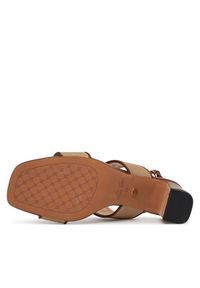 Nine West Sandały 2489-19 Beżowy. Kolor: beżowy. Materiał: materiał, syntetyk #3