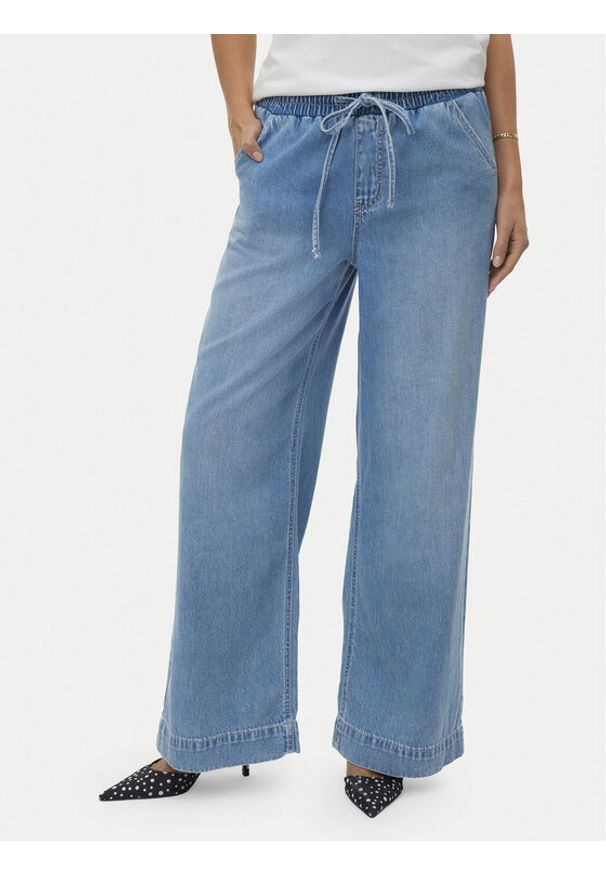 Vero Moda Jeansy Allison 10342870 Niebieski Wide Leg. Kolor: niebieski