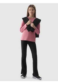 4f - 4F Longsleeve regular gładki dziewczęcy - różowy 152 (11-12 lat). Okazja: na co dzień. Kolor: różowy. Materiał: dzianina, jersey, bawełna. Długość rękawa: długi rękaw. Długość: długie. Wzór: gładki. Sezon: lato. Styl: casual, sportowy #2