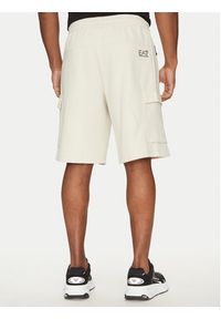 EA7 Emporio Armani Szorty sportowe 7M000326 AF12660 U1112 Écru Regular Fit. Materiał: bawełna. Styl: sportowy