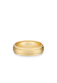 W.KRUK - Obrączka ślubna złota TOTUS męska. Materiał: złote. Kolor: złoty. Wzór: aplikacja, gładki