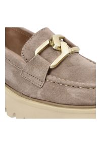 Beżowe Półbuty Filippo Eleganckie Obuwie Damskie. Zapięcie: bez zapięcia. Kolor: beżowy. Materiał: materiał, zamsz. Styl: elegancki #6