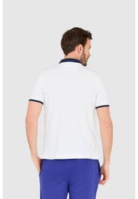 La Martina - LA MARTINA Biała męska koszulka polo, Rozmiar L. Typ kołnierza: polo. Kolor: biały #4