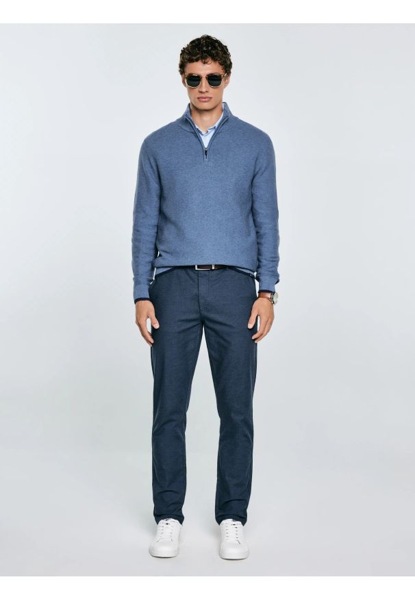 Big-Star - Sneakersy męskie ze skóry ekologicznej białe NN174282 101. Okazja: na co dzień. Kolor: biały. Materiał: skóra ekologiczna