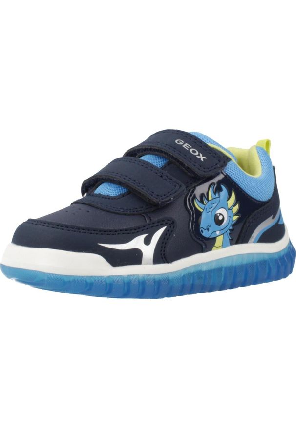 Geox - Kapcie GEOX B LIGHTYLOO BOY Niebieski. Kolor: niebieski. Materiał: syntetyk, tkanina. Sport: turystyka piesza