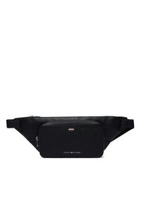 TOMMY HILFIGER - Tommy Hilfiger Nerka Th Central Bumbag AM0AM14437 Czarny. Kolor: czarny. Materiał: skóra #3
