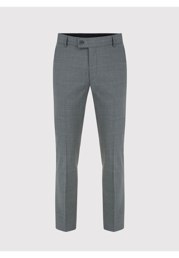 Pako Lorente - PAKO LORENTE – Ciemnaszare spodnie garniturowe w drobną kratę. Materiał: lycra, poliester, wełna. Styl: elegancki