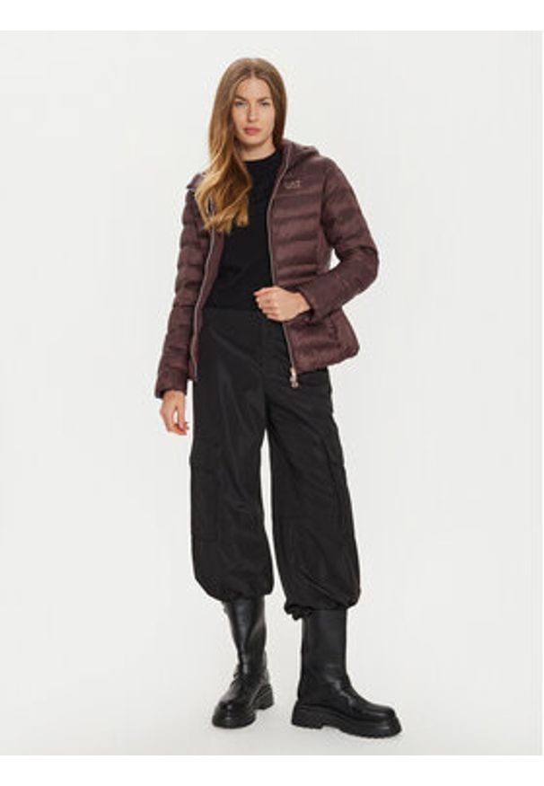 EA7 Emporio Armani Kurtka zimowa 6DTB04 TN88Z 1755 Brązowy Regular Fit. Kolor: brązowy. Materiał: syntetyk. Sezon: zima