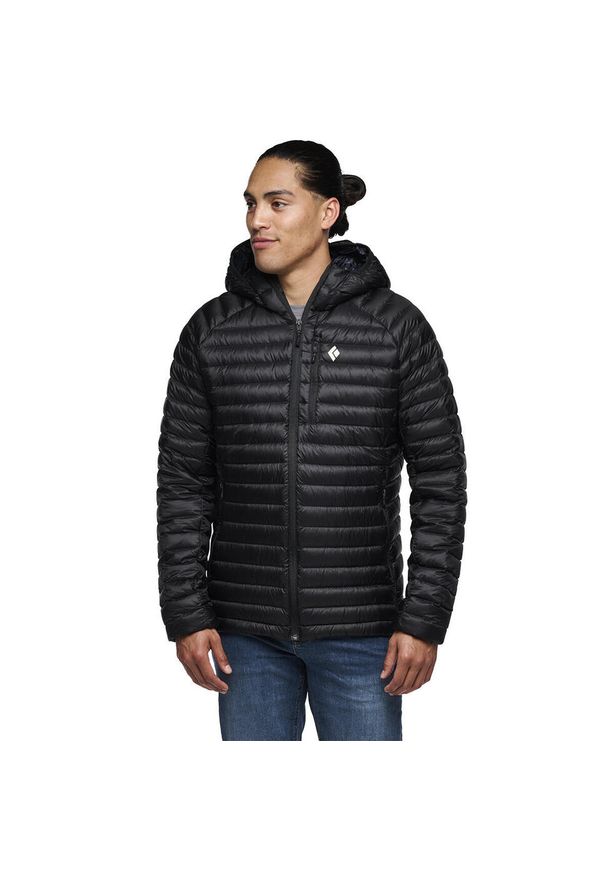 Kurtka z kapturem Black Diamond Approach. Typ kołnierza: kaptur. Kolor: czarny. Materiał: puch. Sezon: zima. Sport: narciarstwo
