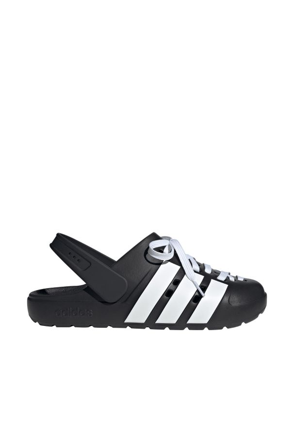 Adidas - Klapki adidas Adilette Clog 2.0. Kolor: czarny, biały, wielokolorowy. Styl: sportowy