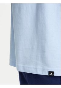 Adidas - adidas T-Shirt Food Grilled Cheese Graphic JM6460 Błękitny Regular Fit. Kolor: niebieski. Materiał: bawełna