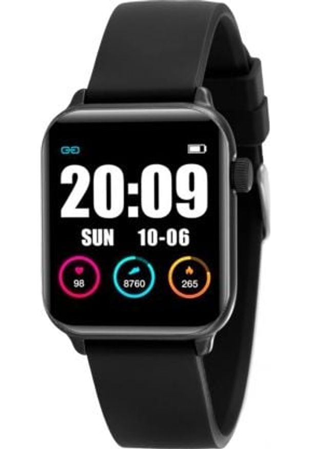 Smartwatch Rubicon KW37 Pro Czarny (RNCE57BIBX05AX). Rodzaj zegarka: smartwatch. Kolor: czarny