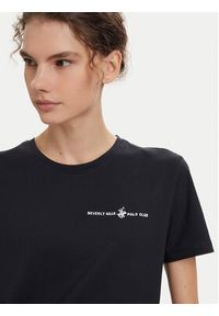 Beverly Hills Polo Club T-Shirt P-SS26W-TS085 Granatowy Regular Fit. Typ kołnierza: polo. Kolor: niebieski. Materiał: bawełna #2