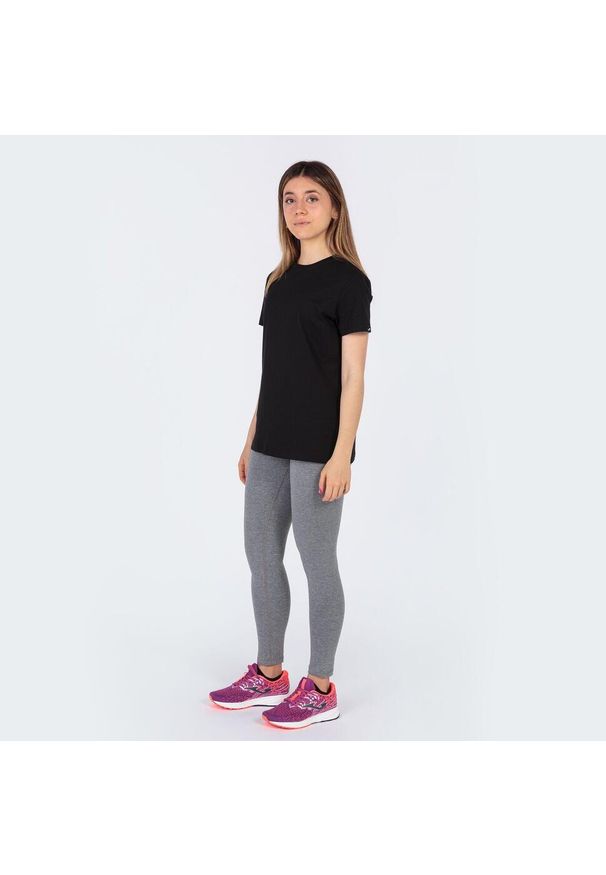 Panie Joma Desert T -Shirt Black M - Oddychający i lekki. Kolor: czarny. Materiał: bawełna