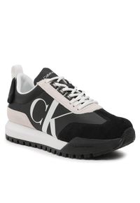 Calvin Klein Jeans Sneakersy Toothy Runner Laceup Mix Pearl YW0YW01100 Czarny. Kolor: czarny. Materiał: materiał