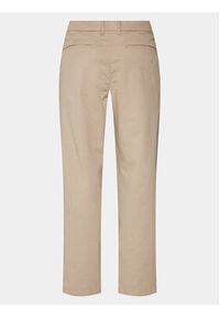 Lindbergh Spodnie materiałowe 30-003108 Beżowy Wide Fit. Kolor: beżowy. Materiał: bawełna