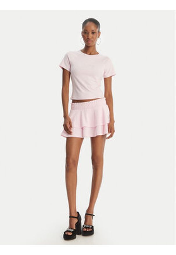 Juicy Couture T-Shirt Baby JCWCT126317 Różowy Slim Fit. Kolor: różowy