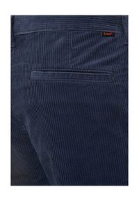 Lee - LEE REGULAR CHINO MĘSKIE SPODNIE SZTRUKSOWE SZTRUKS MOOD INDIGO L71FQE50 112321615. Materiał: sztruks