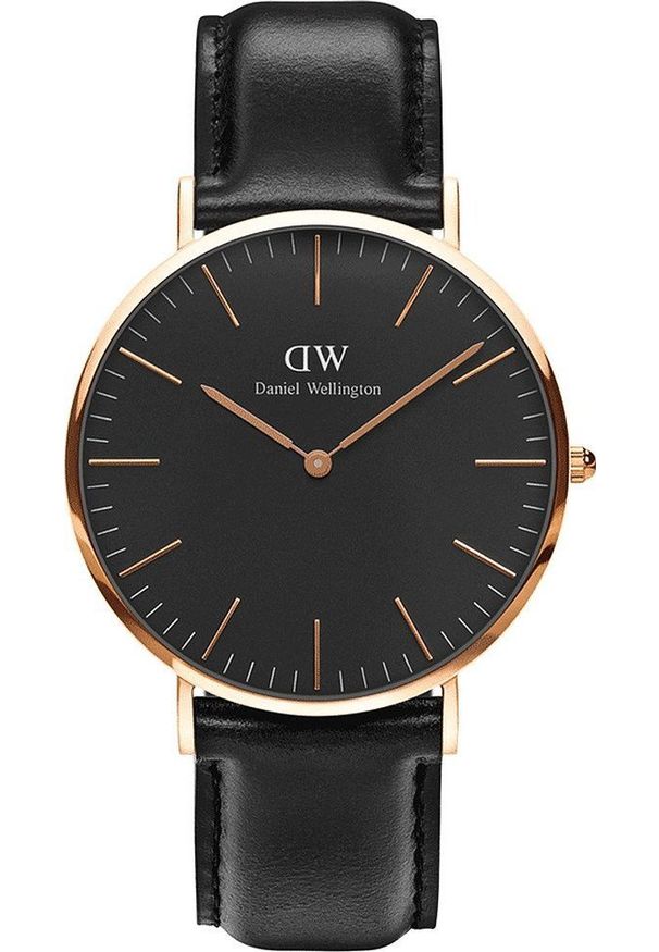 Zegarek Daniel Wellington Zegarek męski Daniel Wellington DW00100127 czarny. Kolor: czarny