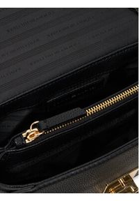 TOMMY HILFIGER - Tommy Hilfiger Torebka Her Med Crossover AW0AW17726 Czarny. Kolor: czarny. Materiał: skórzane #3