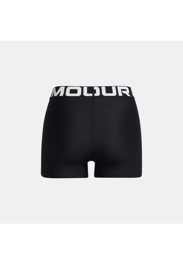 Under Armour - Krótkie legginsy treningowe damskie UNDER ARMOUR szybkoschnące kolarki. Kolor: czarny. Długość: krótkie. Sport: bieganie