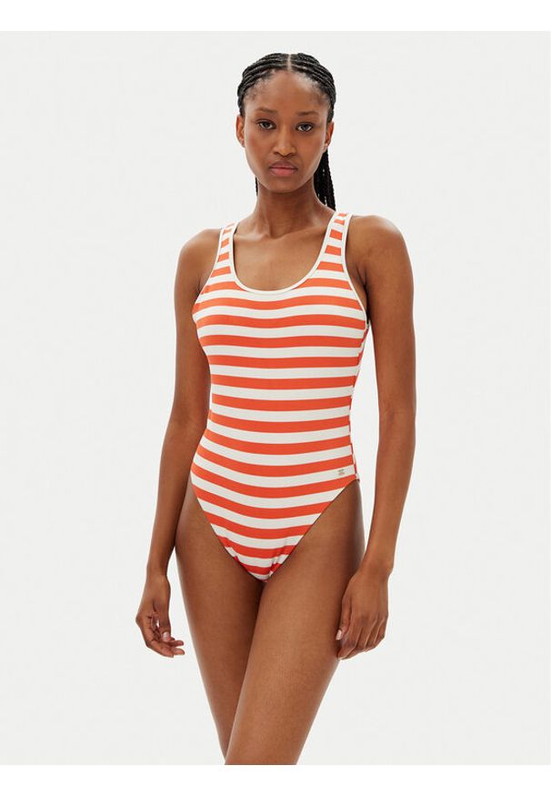 TOMMY HILFIGER - Tommy Hilfiger Strój kąpielowy UW0UW05894 Pomarańczowy. Kolor: pomarańczowy. Materiał: syntetyk