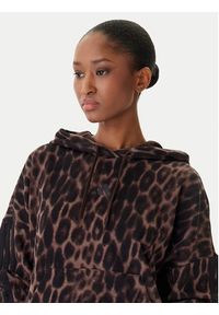Adidas - adidas Bluza Seasonal Essentials Leopard Print KH0293 Brązowy Loose Fit. Kolor: brązowy. Materiał: bawełna. Wzór: nadruk #2