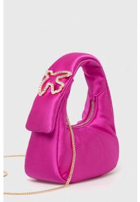 Pinko torebka kolor różowy. Kolor: różowy