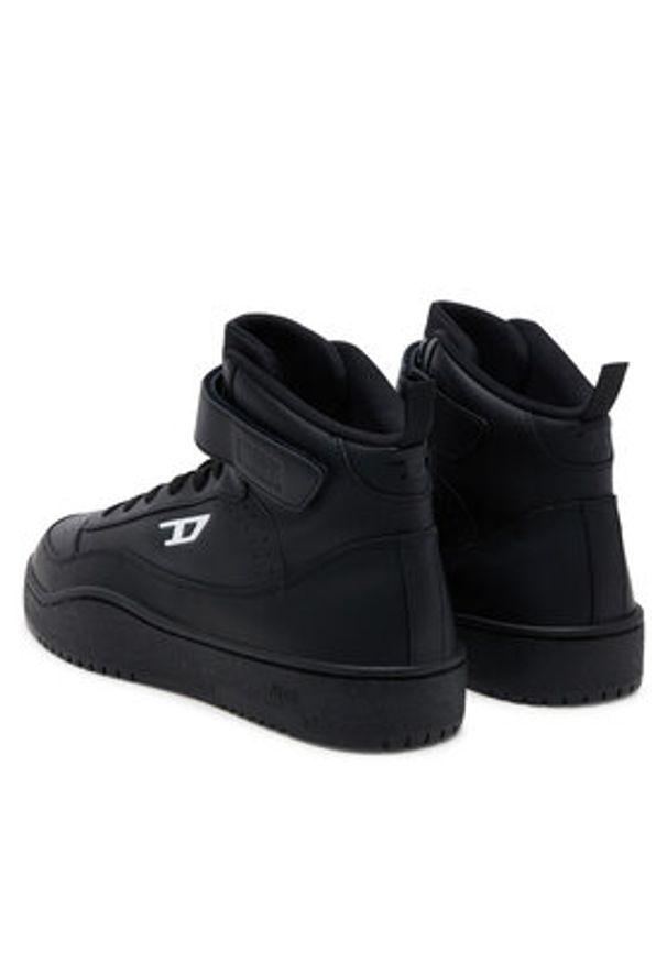 Diesel Sneakersy S-Tracker-D Mid Y03600P5576 Czarny. Kolor: czarny. Materiał: skóra