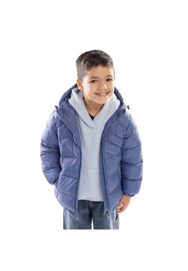SIROKO - Chłopięca kurtka puchowa Lifestyle Siroko Balloon. Kolor: niebieski. Materiał: puch