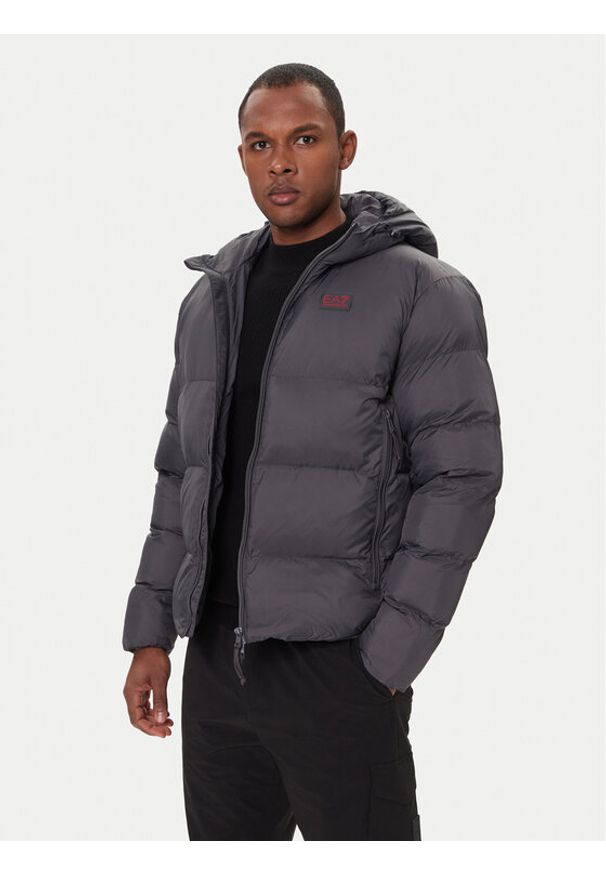 EA7 Emporio Armani Kurtka zimowa 7M000694 AF15956 U8117 Szary Regular Fit. Kolor: szary. Materiał: syntetyk. Sezon: zima