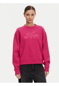 Hugo - HUGO Bluza Deroxina 50541169 Różowy Relaxed Fit. Kolor: różowy. Materiał: bawełna #1